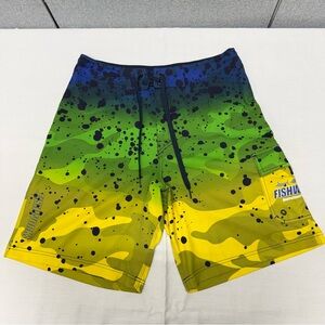 FISHWORKS
QuatroStretchTechnology Men's Swim Shorts - Blue, Green, Yellow